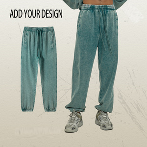 Pantalons de survêtement en coton 100% pur, de haute qualité, avec poches, sur mesure, vente en gros - Product Image 1