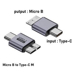 Adaptateur USB A/C vers Micro B 3.0 10Gbps convertisseur de synchronisation de données Super Speed pour Macbook Pro <span class=keywords><strong>Samsung</strong></span> HDD <span class=keywords><strong>SSD</strong></span> Type C vers adaptateur Micro B - Product Image 3