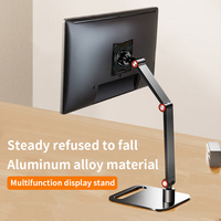 Portable 17.3 "support d'écran support de moniteur VESA réglable en hauteur support de moniteur de bureau debout libre support pliable caractéristique nouveau