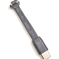 Câble USB 2.0 Type C vers Type C ultra-court, mâle coudé vers mâle droit, 5 fils, pour batterie externe et appareil photo