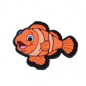 بيع بالجملة سلسلة حيوانات المحيط أسماك العالم تحت الماء Pvc سحر اكسسوارات الأحذية ديي نيمو زينة سحر سيليكون السحر - Product Image 4