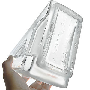 Botella de <span class=keywords><strong>licor</strong></span> de vidrio con diseño de letra personalizada A B, súper pedernal, whisky spirit, 750ml, aceite de <span class=keywords><strong>miel</strong></span>, vodka, gin, tequila, <span class=keywords><strong>Ron</strong></span> con tapa de corcho - Product Image 4