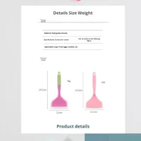Spatule en silicone colorée résistante à la chaleur, sans BPA, pour la pâtisserie et la cuisine – Offre spéciale