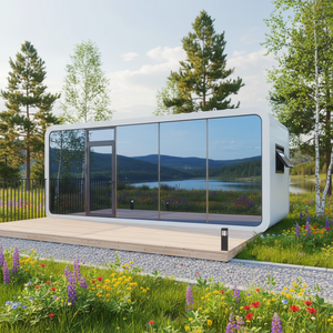 Casa Prefabricada Inteligente Tipo Apple Pod, Cabaña Prefabricada <span class=keywords><strong>para</strong></span> Negocios <span class=keywords><strong>de</strong></span> <span class=keywords><strong>Alquiler</strong></span> Airbnb y Estancias Turísticas <span class=keywords><strong>de</strong></span> Lujo - Product Image 4