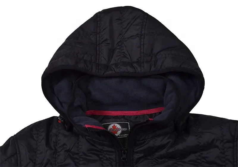 Wholesale Custom Waterproof Winter Warm Brand Black Polyester Cotton Goose Feather Puffer Mens Coat Down Jacket