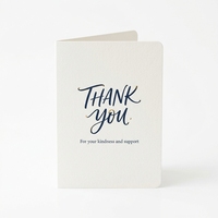 Carte de remerciement personnalisée en papier recyclé avec enveloppe pour emballage cadeau, enveloppe imprimée offset pour emballage cadeau