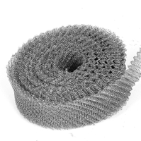 Maille en fil de fer tricoté en acier inoxydable 304 pour filtre à gaz et liquide, désembueur pour les industries de la restauration et du commerce de détail