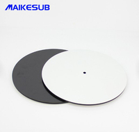 Horloges Maikesub Vierges en MDF pour Sublimation, Forme Ronde avec Aiguille et Cadre Photo à Imprimer