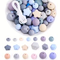Venta al por mayor de cuentas de silicona de alta calidad cuentas de lentejas cuentas de ábaco joyería de bricolaje seguro sin BPA dentición del bebé