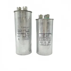 25uf 30uf 35uf 40uf 45uf 50uf 60uf 70uf 450v capacitor cbb65 para AC executar a partida capacitores 50Hz/60Hz