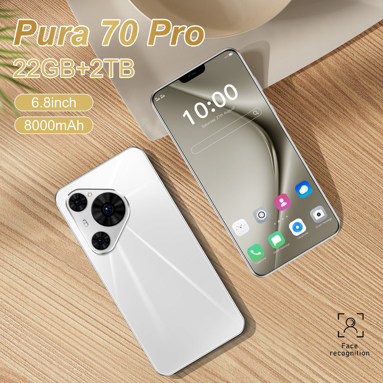 ORANGLES Brand New Pura 70 Pro 5G Android 14 Smartphone 6.8" OLED 120Hz Display 108MP Camera 120W Fast Charging - angled perspective - presenting advantages - Image 4 of 6 | fits any environment | Purchase Brand New Pura 70 Pro 5G Android 14 Smartphone 6.8" OLED 120Hz Display 108MP Camera 120W Fast Charging Michigan | Free Shipping ORANGLES