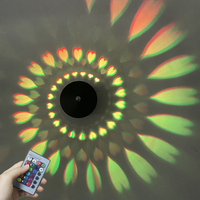 Lampe murale à LED d'extérieur 3W motif coeur d'amour étanche IP65 lampe murale décorative étoile cercle d'amour motif paon lampe murale RGB