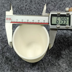 Creuset en alumine à 99 %, 150 ml, Al2O3, pour analyse en laboratoire, diamètre extérieur supérieur 68 mm x diamètre intérieur inférieur 42 mm x hauteur 78 mm x épaisseur 3,8 mm - Product Image 4