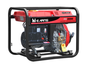 Open Type <strong>3kva</strong> <strong>Generator</strong> <strong>Fuel</strong> <strong>Consumption</strong> DG3000E with Wheels - Product Image 3