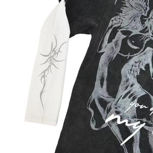 Vente flash : Pull vintage en coton 100% délavé à l'acide, surdimensionné, écologique, respirant, patchwork, double couche, manches longues pour homme - Product Image 4