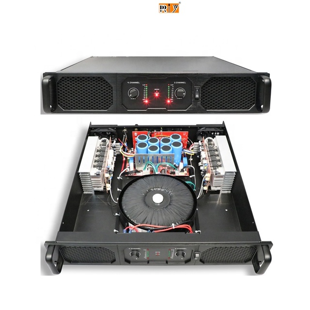 RIY VXI-V6 Class H 2 Channel Metal Power Amplifier High Quality for Home Use