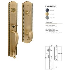 Poignée en cuivre pur de style européen, quincaillerie de style chinois, poignée de porte de meuble en laiton, poignée à trou unique - Product Image 1