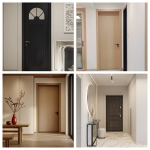 Portes intérieures coulissantes en WPC insonorisées, écologiques, en MDF avec revêtement <span class=keywords><strong>PVC</strong></span>, personnalisées OEM/ODM, imperméables, pour salon - Product Image 2