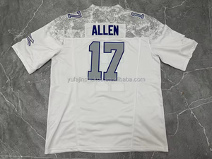 Kedatangan Baru Kustom Buffalo Rivalries # 17 QB # 0 # Jersey Sepak Bola 4 RB Jahitan Jaring Bernapas dengan Nama dan Nomor yang Dapat Disesuaikan - Product Image 3
