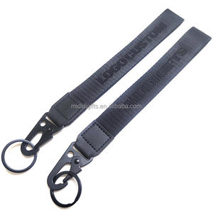 사용자 정의 나일론 짧은 스트랩 짠 자동차 키 체인 팔찌 로고 두꺼운 짠 나일론 목 끈 PU 사용자 정의 오토바이 끈 - Product Image 2