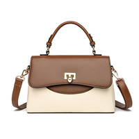 Nouveau Sac à Main Tendance Bicolore Léger pour Femme – Sac à Bandoulière Élégant et Portefeuille Design pour Femme