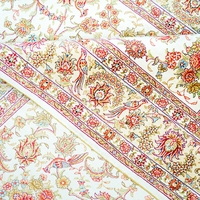 Tapis turc en soie fait main de style traditionnel à motif floral 122x183cm pour la décoration intérieure traditionnelle
