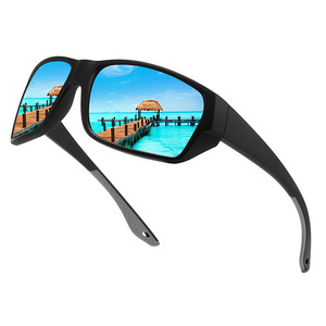 Gafas de Sol con Marco Cuadrado de PC, Lentes TAC con Protección UV400, Unisex, para Deportes al Aire Libre, Ciclismo y Conducción - Product Image 1