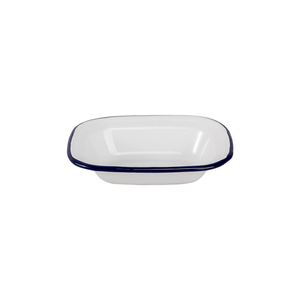 <span class=keywords><strong>Plat</strong></span> à tarte rectangulaire en émail blanc de qualité alimentaire non toxique avec bord noir, 16 cm, 18 cm, 20 cm, 22 cm, 24 cm, 26 cm - Product Image 5