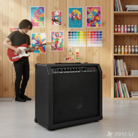 Kualitas tinggi grosir pabrik Cina penjualan terlaris 60 Watt Gitar Akustik pengeras suara elektrik gitar Bass Amplifier