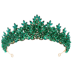 Tocado de Novia Barroco Elegante Europeo Americano <span class=keywords><strong>para</strong></span> Concurso de Belleza, Corona de Aniversario de Boda de Alta Calidad con Cristales de Zirconia - Product Image 4