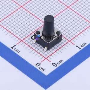 GT-TC089A-H095-L1 Tactile Switch SMD-4P,6x6mm Switch Single Pole Single Throw Round Button 1.6N Vertical Mount - Product Image 1