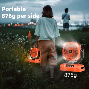 Ventilateur de camping portable à LED 10000 mAh, alimenté par batterie, USB, suspendable, télécommande, rechargeable - Product Image 2