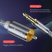 Essager Monster Câble audio Adaptateur Aux vers Jack 3.5mm Câble RCA pour TV PC Amplificateurs DVD Haut-parleur Fil