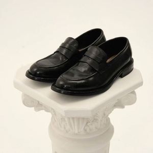 Mocasines de Hombre de Cuero Genuino Negro con Punta Redonda, Antideslizantes, con Suela de Goma, para Todas las Temporadas - Product Image 2