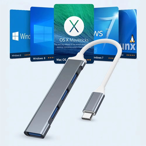 Tốc Độ Cao <span class=keywords><strong>USB</strong></span> 3.0 Hub Loại C Nam Để 4 Cổng Đa <span class=keywords><strong>USB</strong></span> 2.0 Splitter <span class=keywords><strong>Adapter</strong></span> 4 Trong 1 Hub Dock - Product Image 2
