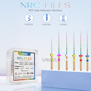 Vimel Dental Nickel Titanium Root Canal Files 21Mm 25Mm Rainbow Heat Activated <b>Reamers</b> For Oral Cleaning And Root Canal - Product Image 2