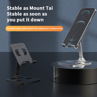 Support de téléphone de bureau pliable Portable anti-dérapant 360 support de tablette rotatif supports de téléphone portable en métal pour tous les téléphones portables