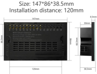 Ventes directes d'usine Tuya Smart Switch 4-10Gang 147 grand commutateur intelligent à écran tactile prend en charge Alexa Google Home Wifi Smart Switch