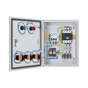 Caja de control de bomba de agua Gcdcn 380V monofásica, caja de distribución de un uso y un modo de espera con interruptor de flotador - Product Image 1