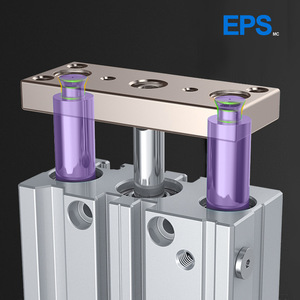 Cilindro Neumático de Tres Ejes y Tres Barras con Imán, Varilla Guía de Acero Inoxidable para Granjas, Tamaños TCM6/10/12/16/20/25*20*30*40*50*75*100 - Product Image 3