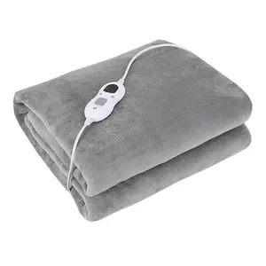 핫 세일 100% 폴리 에스터 빨 더블 전기 침대 따뜻한 전기 담요 난방 담요