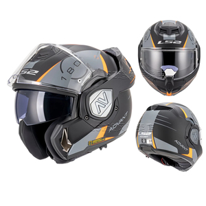 LS2 FF906 Origineel ECE/DOT Certificaat Shark motorfiets helm met achterklap, motorreis helm, heren motorhelm anti-condens - Product Image 5