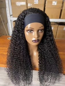 <span class=keywords><strong>Machine</strong></span> de fabrication de perruque bandeau en cheveux humains bouclés, vente en gros de perruques sans dentelle, <span class=keywords><strong>machine</strong></span> à <span class=keywords><strong>coudre</strong></span> perruque brésilienne en cheveux humains ondulés bon marché - Product Image 3