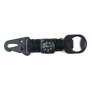 Outdoor 4 in 1 EDC <b>Tool</b> Survival 550 Nylon Paracord Keyrings Buckle for Pants With Compass and Bottle Opener - Product Image 5