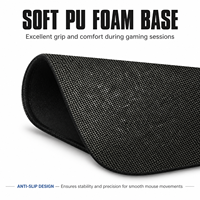 Tapis de bureau gaming personnalisé étendu 490x420mm, grand tapis de souris antidérapant pour bureau, protection de table en tissu imperméable, base en caoutchouc