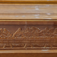 Cercueil en bois de Paulownia sculpté à la main, certifié FSC, éco-responsable, dimensions personnalisées