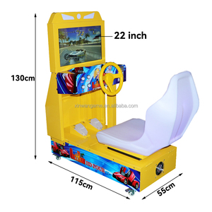 22 pollici LCD HD Outrun Arcade gioco di simulazione macchine a gettoni folle velocità auto da corsa per i bambini in plastica resistente - Product Image 4