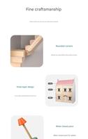 Maison de poupée en bois COMMIKI Villa Jouet de jeu d'imitation pour enfants Maison de poupée princesse européenne avec meubles de cuisine Cadeau pour filles