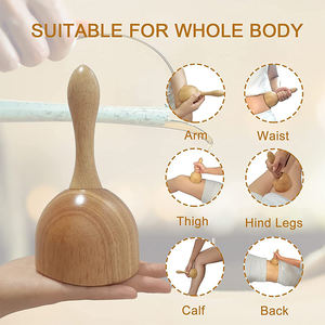 Copa de Masaje Sueco BF-MZ15 al por Mayor, Herramienta de Gua Sha de Madera de Caucho para el Cuidado Corporal y Facial - Product Image 3