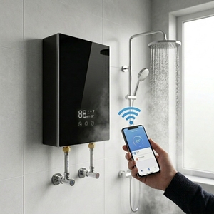 Calentador de Agua Instantáneo sin Tanque de 5.5kW a 8.5kW con Potencia Ajustable, Calentamiento Rápido, Ahorro de Energía, Unidad Compacta y Segura para Ducha - Product Image 1